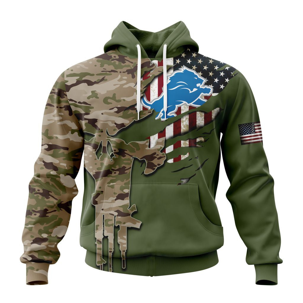 Detroit Lions | Special Camo Design For Veterans Day