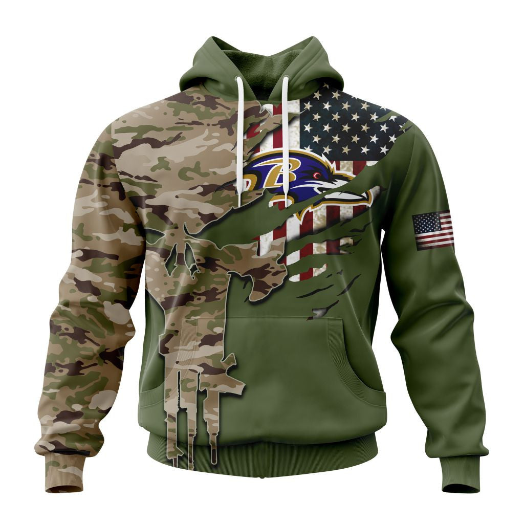 Baltimore Ravens | Special Camo Design For Veterans Day