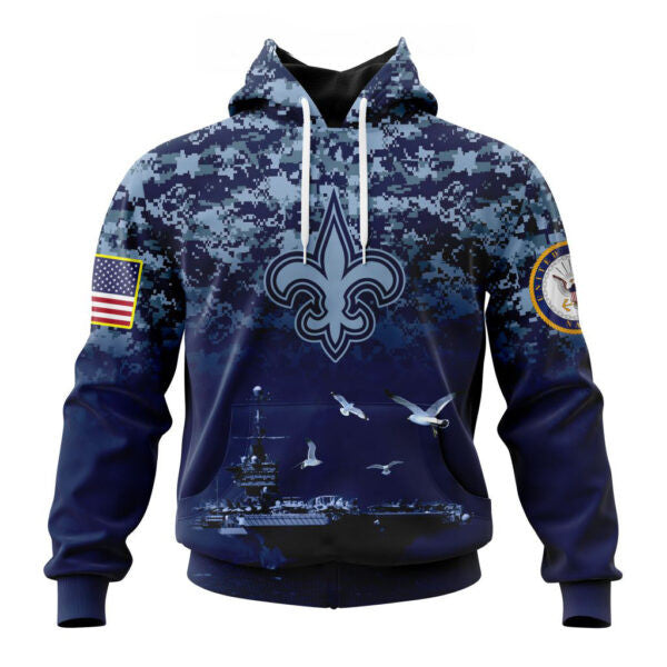New Orleans Saints | Honor US Navy Veterans Hoodies