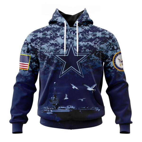 Dallas Cowboys | Honor US Navy Veterans Hoodies