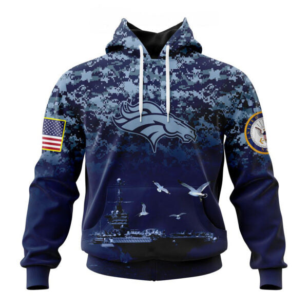 Denver Broncos | Honor US Navy Veterans Hoodies